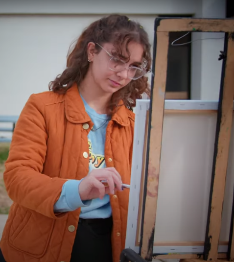  Student painting